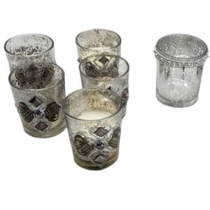 🎉🎉***CLEARANCE***🎉 6pc Home Essentials Mercury glass votive candle holders
